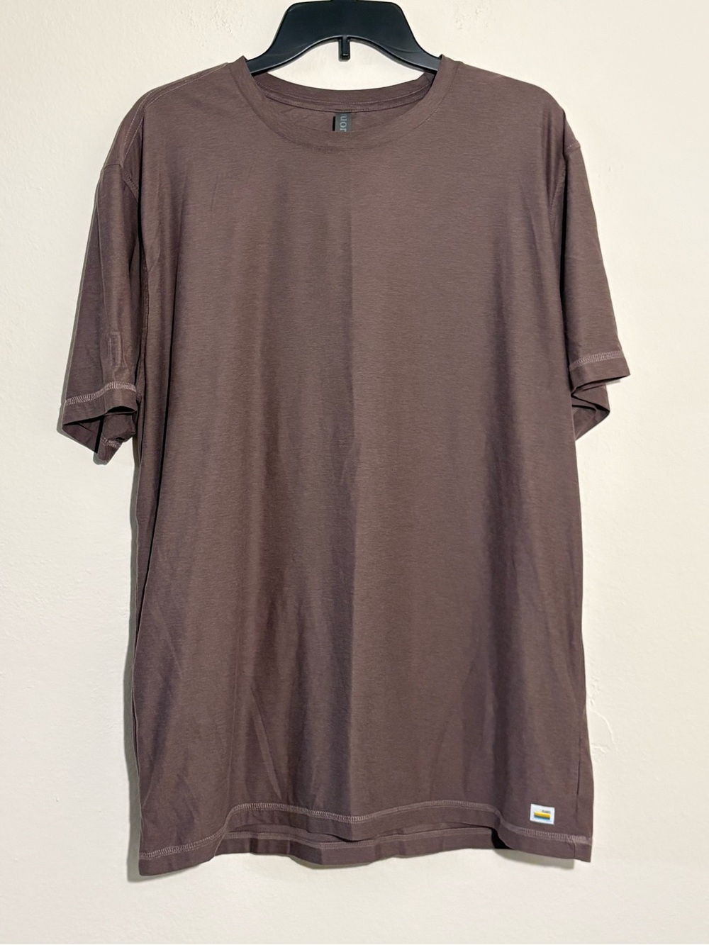 Vuori Strato Tech Tee XL Brown Performance Shirt V126